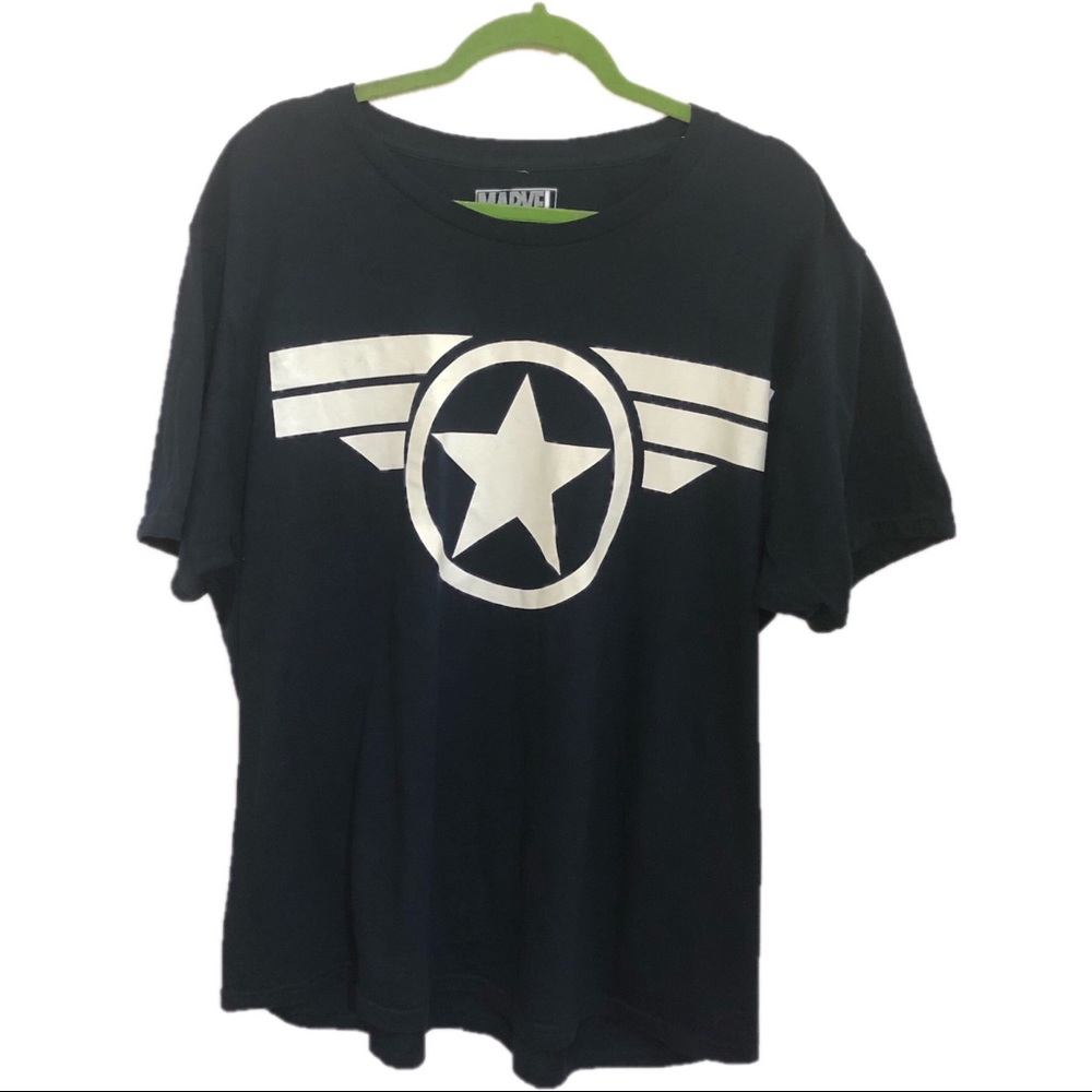 Captain America T shirt navy size 2XL